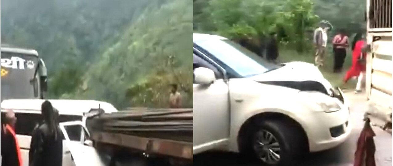 चितवनको मुग्लिन–नारायणगढ सडकखण्डमा सातवटा सवारीसाधन ठोक्किँदा २० जनाभन्दा बढी घाइते